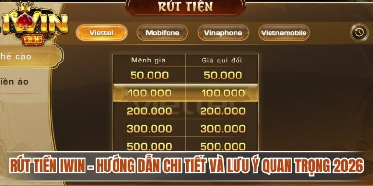 Rút tiền Iwin